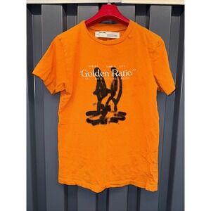 Off White Graffiti Golden Ratio T Shirt Men Small